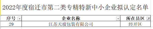 江蘇天玻公司成功通過市級(jí)專精特新企業(yè)審核